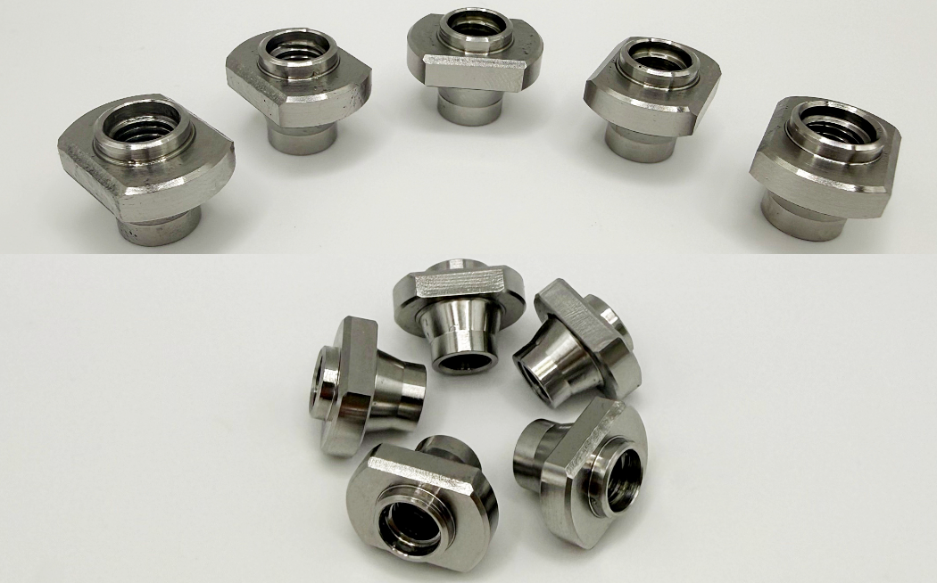 Waspaloy Shank Nuts ready for Silver Plating